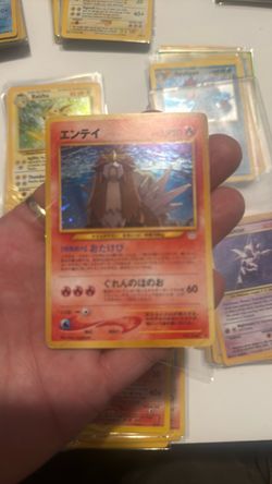 Entei Japanese Holo Pokémon Card