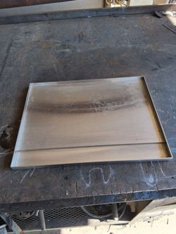New stainless steel griddle