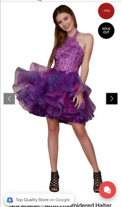Nox Anabel NWT-Embroidered Halter Tiered A-line Dress
Size Large