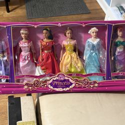 6 Piece Fairy Tale Princess Doll Collection Gift Set Little Girl Toy 11.5"