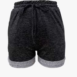 Black and Gray Shorts 