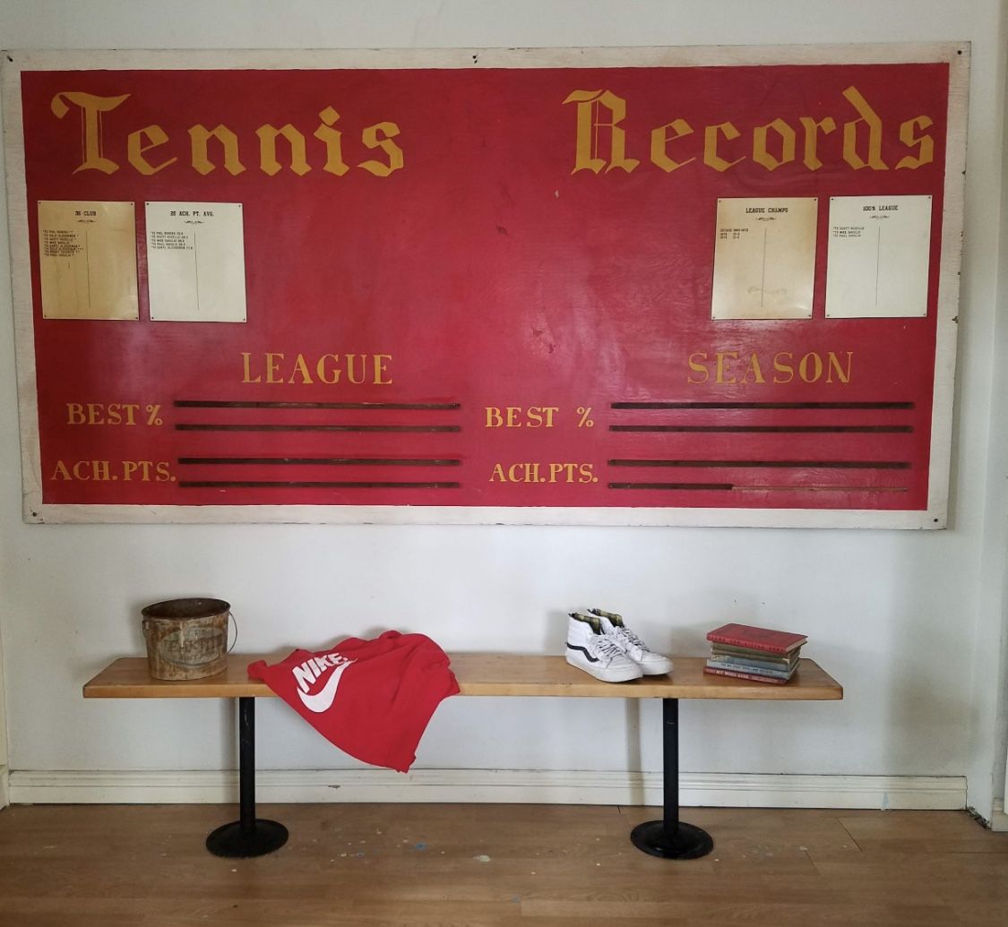 Vintage School Signage Wood Hand Painted