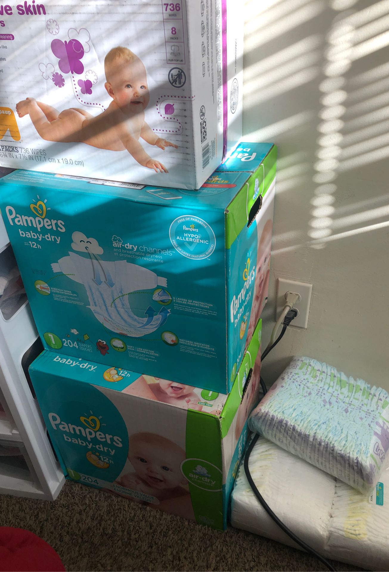 Pampers baby dry & Wipes sensitive
