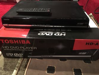 Toshiba HD DVD player-also plays regular dvd