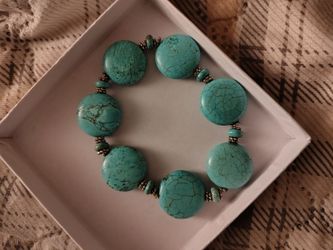 Turquoise Stone Stretch Bracelets