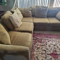 2-piece Brown Sofa set..