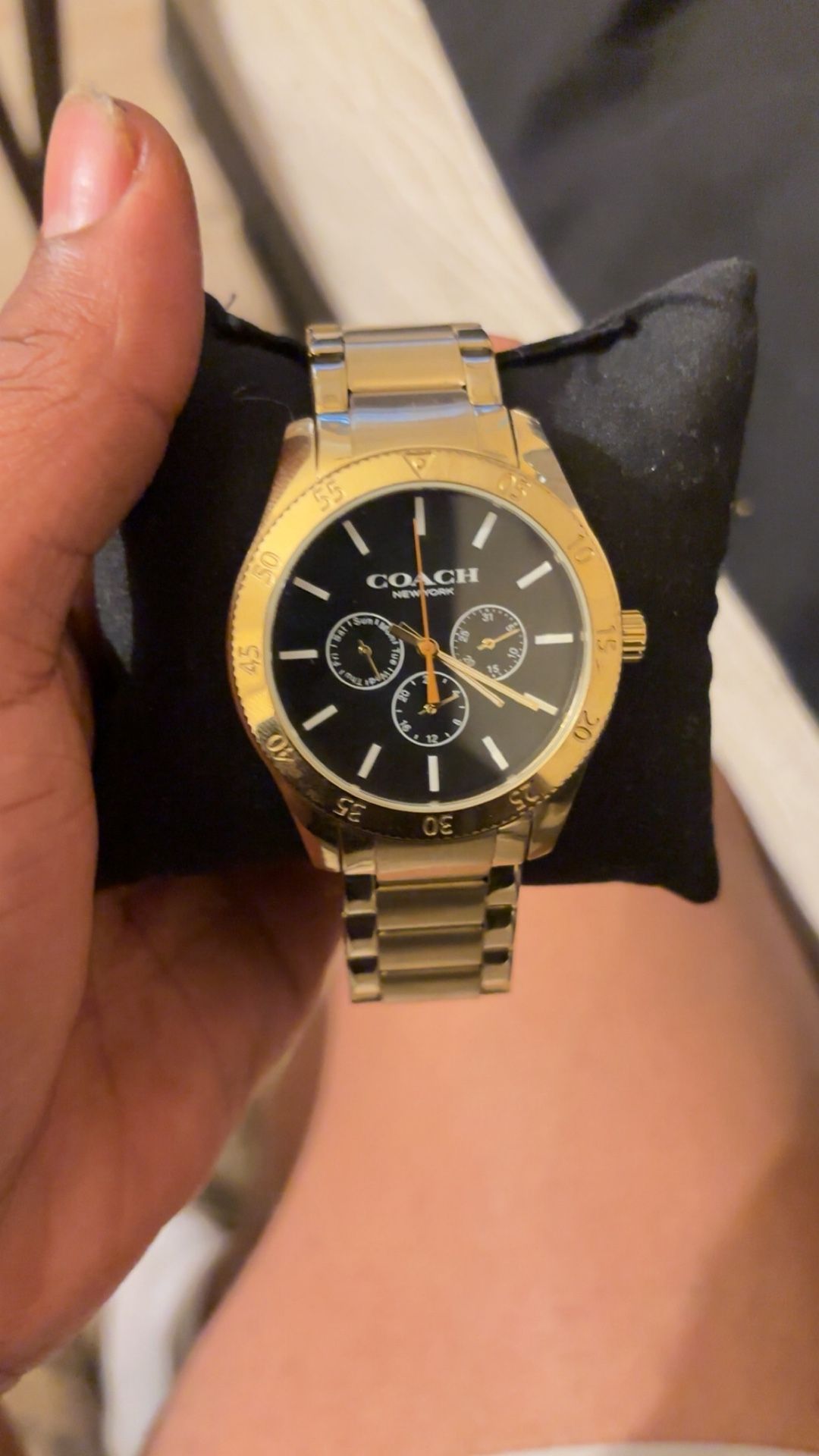 Coach Gold Watch Blackface