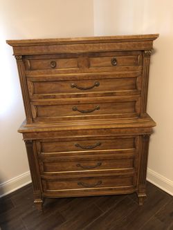 Solid wood dresser