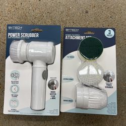 NWT power scrubber and attachment set