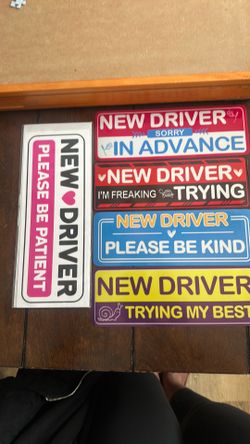 New Driver magnets and sticker. Pick up. Read Description