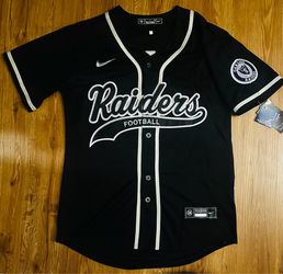Raiders baseball jersey Mendoza Bowers small medium large XL 2X 3X