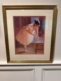 Framed Ballerina print