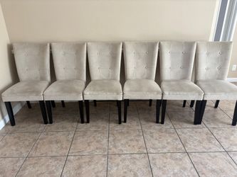 Dining Table Chairs (6 for $75)