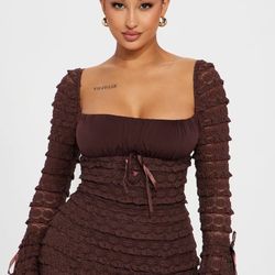 Espresso Mini Dress Brown 1x