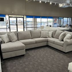 New Tan Beige Sectional Couch 