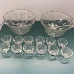 Crystal Punch Bowl (2 Punch Bowls)