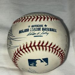 NY Mets Autographed Baseball