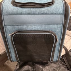 MidWest Day Tripper Dog & Cat Backpack, Blue