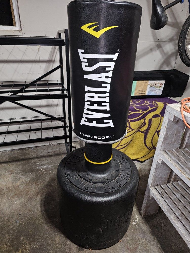 Everlast Powercore Free Standing Indoor Rounded Heavy Duty Fitness Training Bag