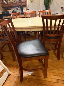 Beige dinning table