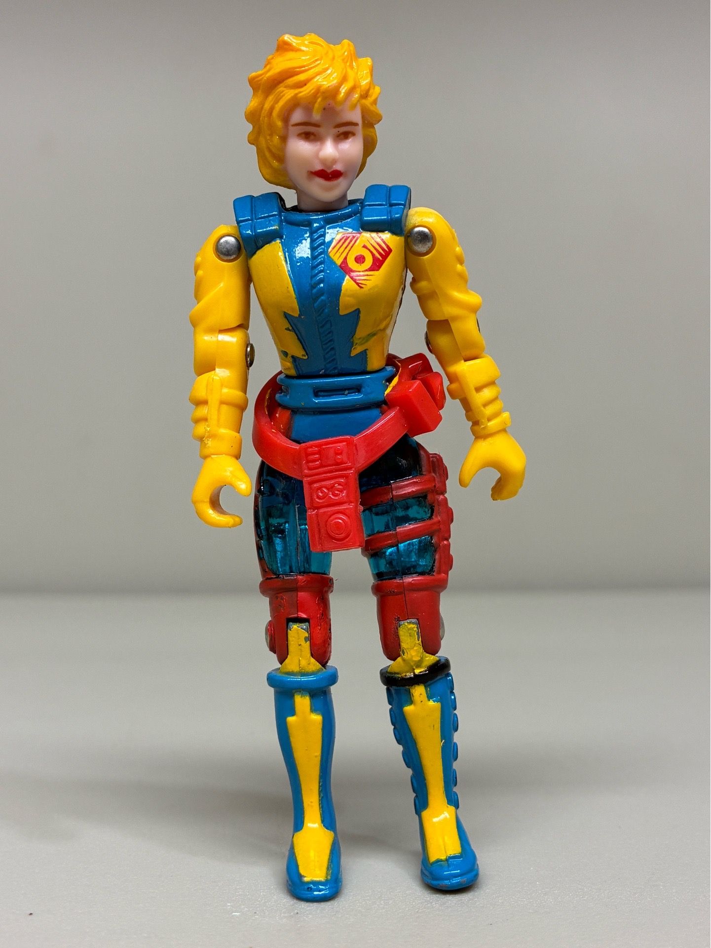 Bionic Six Meg Fully Poseable Die Cast Metal Action Figure 1986 LJN Very Clean