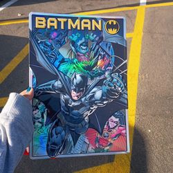 Batman metal pop-up poster