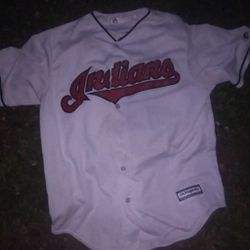 Vintage Indians Cleveland MBL Starter Baseball Jersey Shirt 