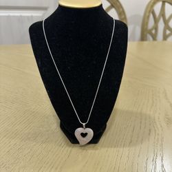 Sterling Silver & Rose Quartz Necklace 