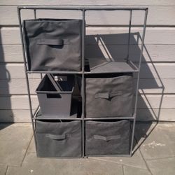 Portable Fabric 5 Cube Storage Organizer.