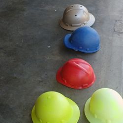 Hard Hats For Sale. Safe & Sanitized. THE GREEN HARD HATS ARE SOLD
