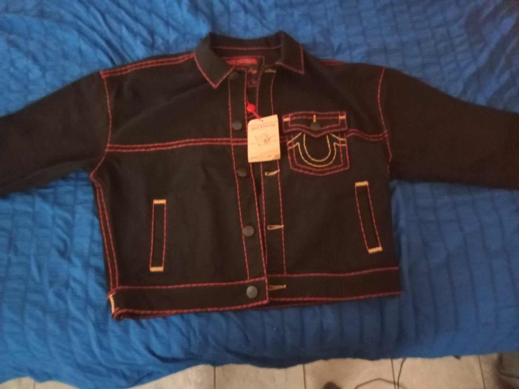 True religion Denim Jacket Sz Medium