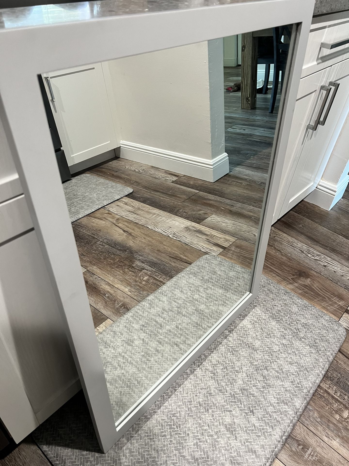 Dove Gray Vanity Mirror