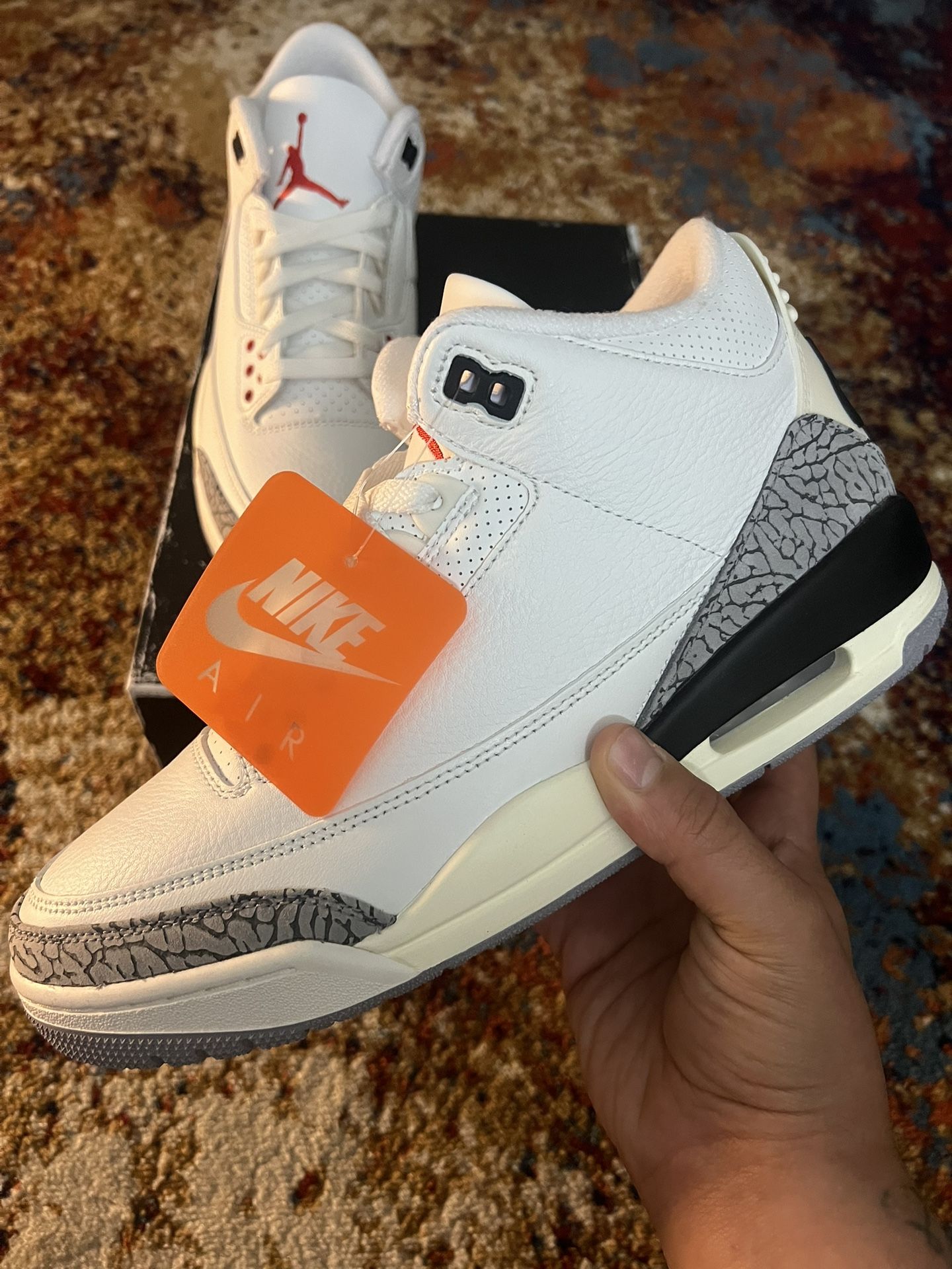 Jordan Retro 3 White Cement Reimagined
