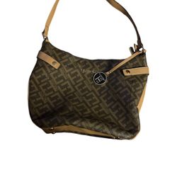 Ellen Tracy | Signature Logo Hobo Shoulder Bag
