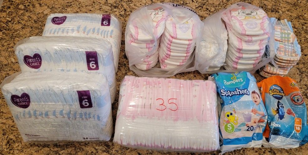 193 - Diapers Pull-ups, Swim Diapers, etc