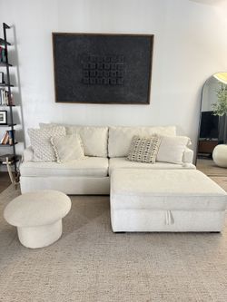 White Couch ( Delivery Available )