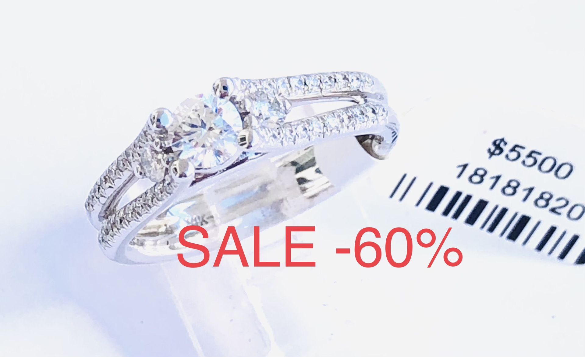 Diamond Engagement Ring NATURAL DIAMONDS ππ SALE -50% APPRAISAL IS FROM WHEN GOLD WAS $1600 TODAY GOLD IS ABOVE $4000 See Appraisal