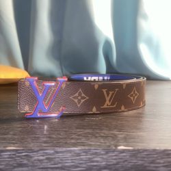 NBA LV 3 Steps 40MM Reversible Belt Monogram (90/36)