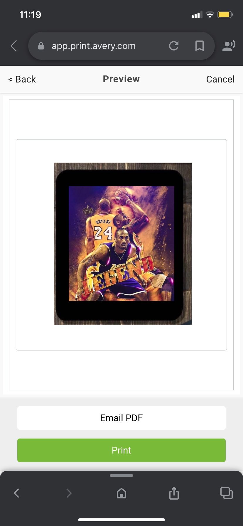 Kobe Bryant Mouse Pad