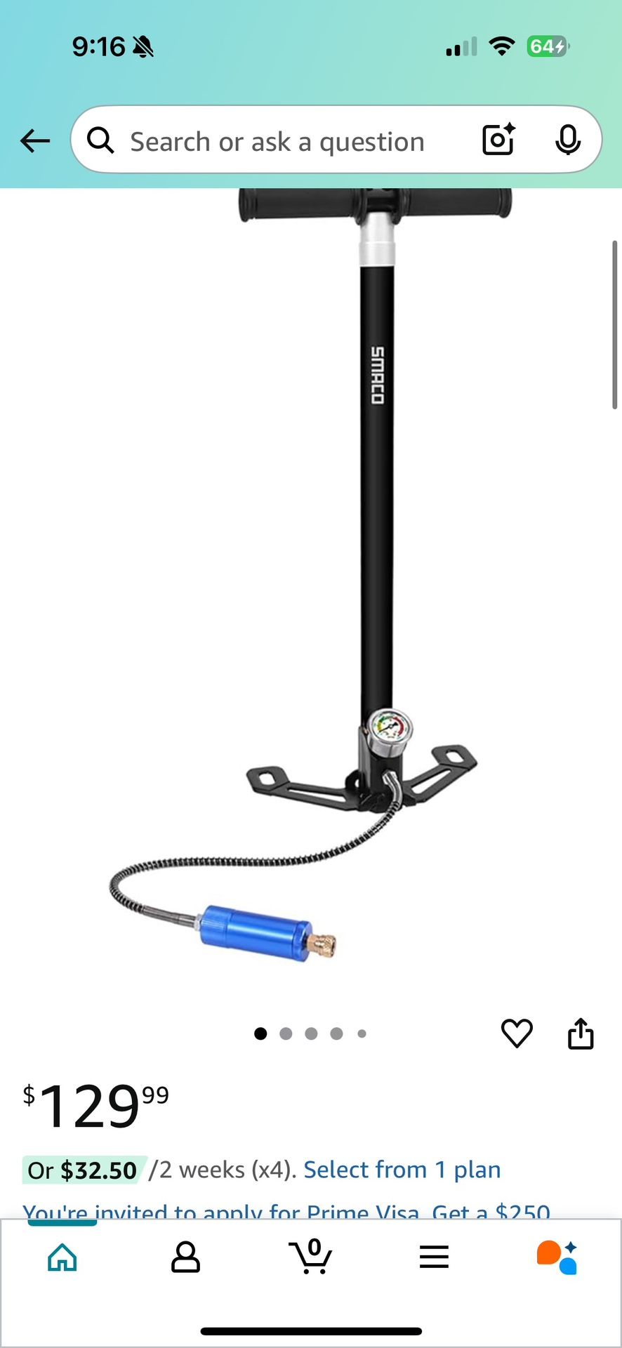 Pump For Air Soft And Scuba Tanks