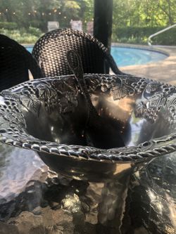 Lenox Grape Weave Metal Salad Bowl - C@@L Summer