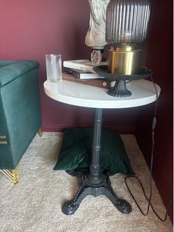 bistro table, real marble