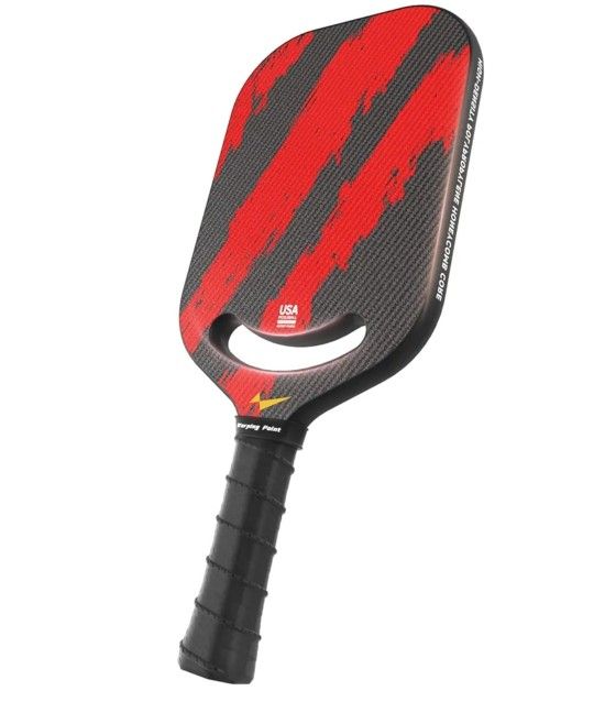 Warping Point Ascent Pickleball Paddles| Carbon Fiber Pickleball Racket with Aero Throat | Textured Grit Surface | Hexa Polymer Core | Designed