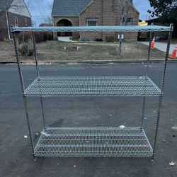 3-Tier Wire Shelf organizer 60”L x24”W x 63”H