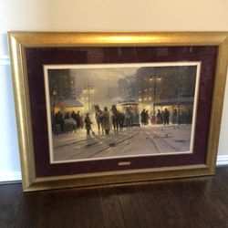 G Harvey “Evening On The Boulevard” Framed Art
