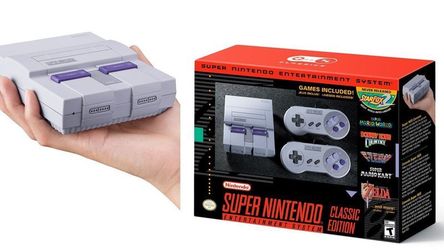 SNES Classic mini in hand new and sealed Super Nintendo