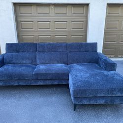 🛋️ Couch/Sofa Sectional - Microfiber - Blue - Delivery Available 🚛