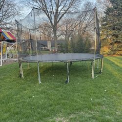 Excame 12’ Trampoline With Net And Ladder