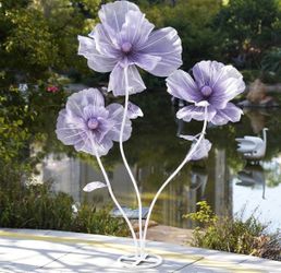 Giant Purple Flowers for Decoration with Stand