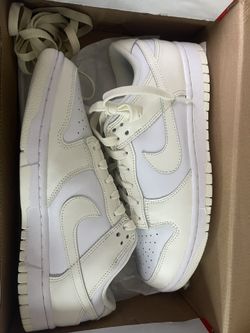 Authentic Nike Dunk Low White/Sail White